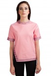 Knox Striped Blouse In Pink