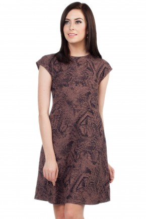 Sol Knit Dress in Brown