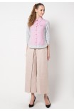 Tea Blouse in Pink and Grey