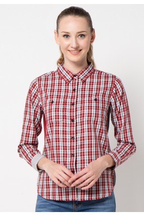 Kari Shirt in Red Grey