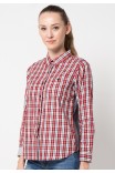Kari Shirt in Red Grey