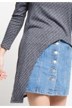 Trudy Knit Top in Black-White