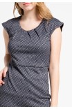 Vega Knit Dress in Black-White Vega Knit Dress in Black-White