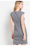 Vega Knit Dress in Black-White Vega Knit Dress in Black-White