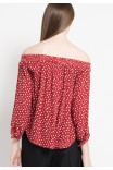 Freya Blouse in Red Floral Print