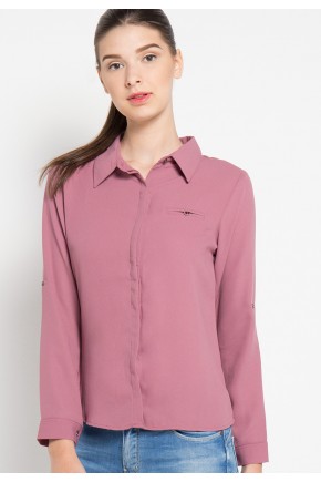 Nell Shirt in Rose Pink