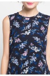 Charmie Blouse in Navy Print