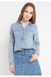 Hera Denim Shirt in Light Blue Hera Denim Shirt in Light Blue