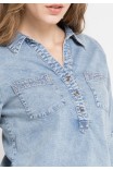 Hera Denim Shirt in Light Blue Hera Denim Shirt in Light Blue