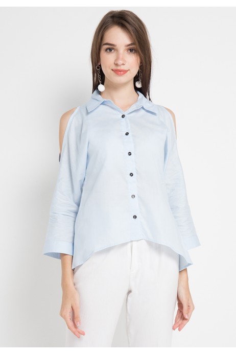 Evie Shirt in Blue Evie Shirt in Blue