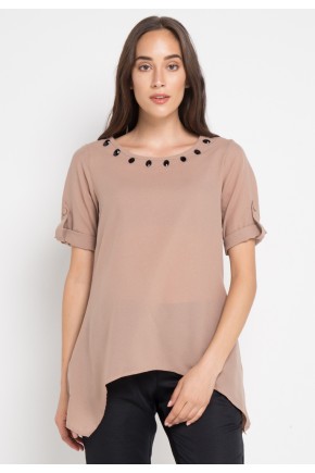 Fla Blouse in Beige