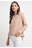 Amora Blouse in Beige