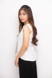 Cali Blouse In Cream & Beige Cali Blouse In Cream & Beige