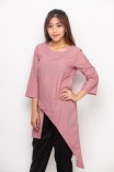 Eris Assymetrical Long Top In Red Eris Assymetrical Long Top In Red