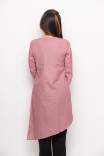 Eris Assymetrical Long Top In Red Eris Assymetrical Long Top In Red