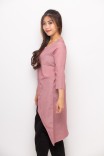 Eris Assymetrical Long Top In Red Eris Assymetrical Long Top In Red