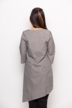 Eris Assymetrical Long Top In Grey Eris Assymetrical Long Top In Grey