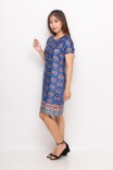 Livia Dress Batik Print In Blue