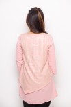 Nawa Blouse Print In Pink & Gold