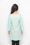 Nawa Blouse Print In Green & Gold