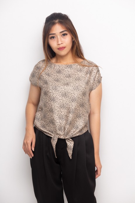 Nell Blouse Print In Brown Nell Blouse Print In Brown