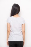 Tiya Blouse Stripes In White-Blue