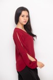 Wren Blouse In Maroon Wren Blouse In Maroon