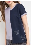 Ellen Blouse In Pink And Grey Ellen Blouse In Pink And Grey
