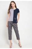 Ellen Blouse In Pink And Grey Ellen Blouse In Pink And Grey