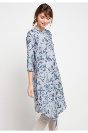 Anika Assymertical Tunic In Pink