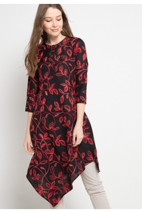 Anika Assymertical Tunic In Pink