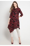 Anika Assymertical Tunic In Pink Anika Assymertical Tunic In Pink