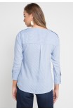 Adley Striped Blouse In Grey Adley Striped Blouse In Grey