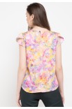 Tina Blouse In Pink Print Tina Blouse In Pink Print