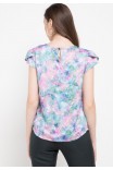 Tina Blouse In Blue Print Tina Blouse In Blue Print