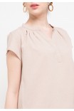 Orli Blouse In Beige Orli Blouse In Beige