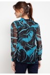 Tiana Blouse in Blue Print Tiana Blouse in Blue Print