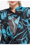 Tiana Blouse in Blue Print Tiana Blouse in Blue Print