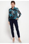 Tiana Blouse in Blue Print Tiana Blouse in Blue Print