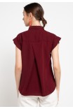Dale Blouse in Maroon