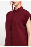 Dale Blouse in Maroon