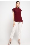 Dale Blouse in Maroon