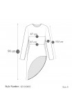 Trudy Knit Top in Black-White