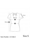 Tina Blouse In Blue Print Tina Blouse In Blue Print
