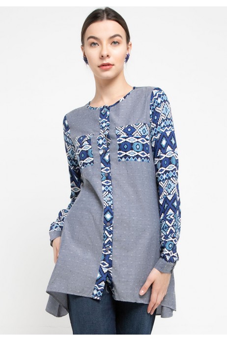 Sophistix Burns Blouse In Navy Sophistix Burns Blouse In Navy