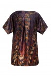  Sophistix Elio Blouse In Dark Purple Print