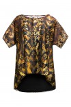   Sophistix Elio Blouse In Brown Print