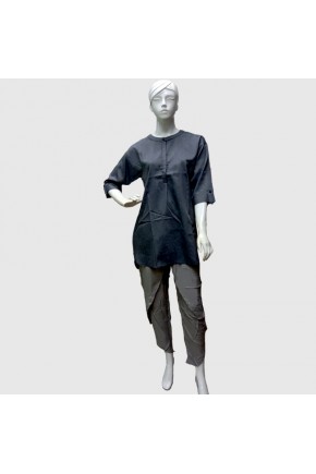 Sophistix Bendith Tunic in Black Stripes.