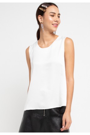 Sharin Blouse With Lace In OffWhite