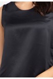 Sharin Blouse With Lace In Black Sharin Blouse With Lace In Black